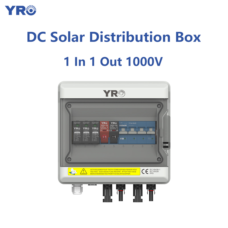 1 op 1 uit 1000V DC Solar Distribution Box