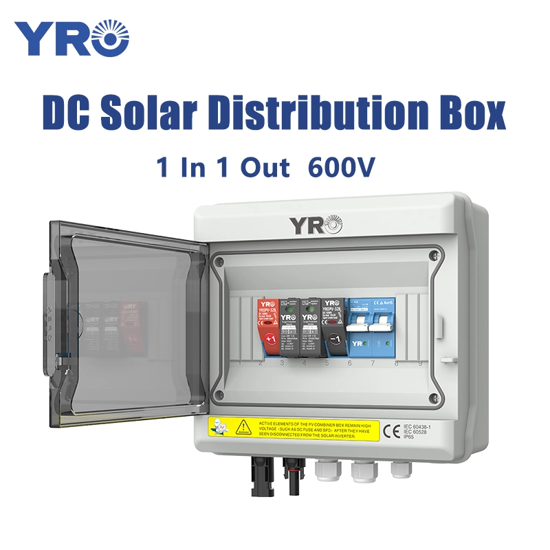 1 op 1 uit 600V DC Solar Distribution Box