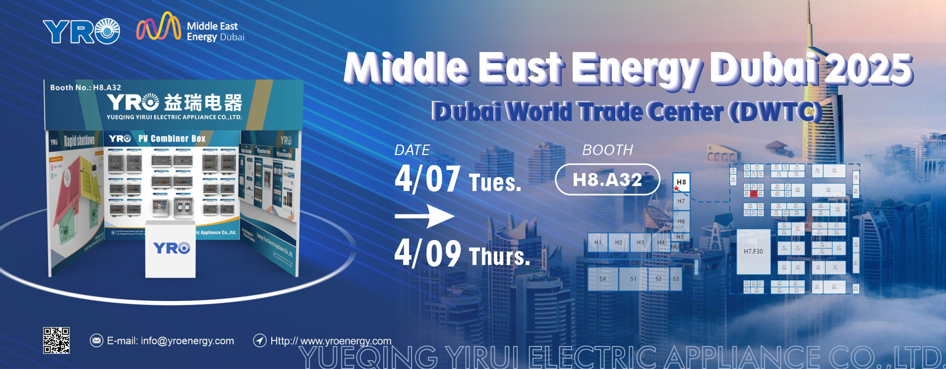 YRO vertoont op Dubai Energy Expo