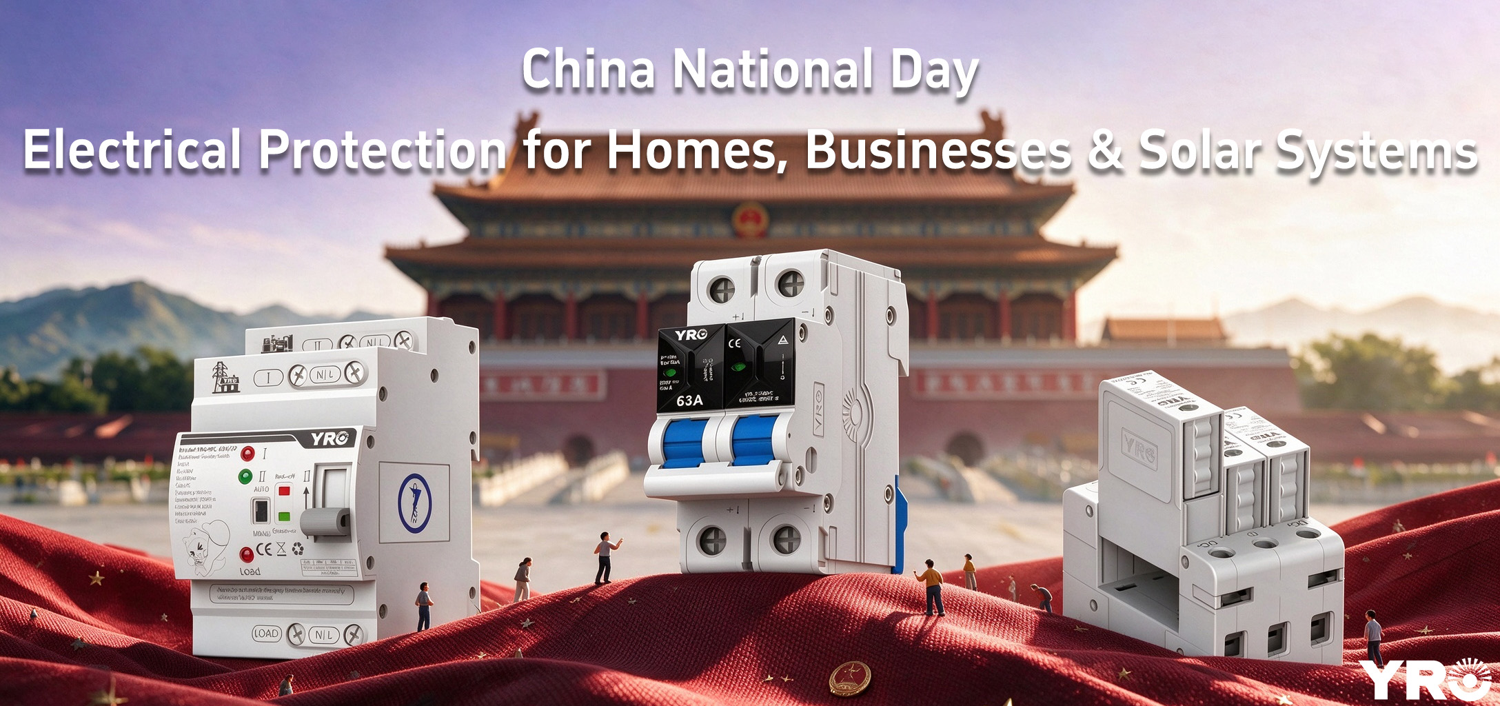 Nationale feestdag van China: elektrische bescherming voor huizen, bedrijven en zonnesystemen