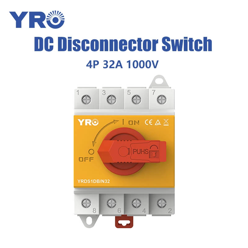 4p 32a 1000V DC Disconnector -schakelaar