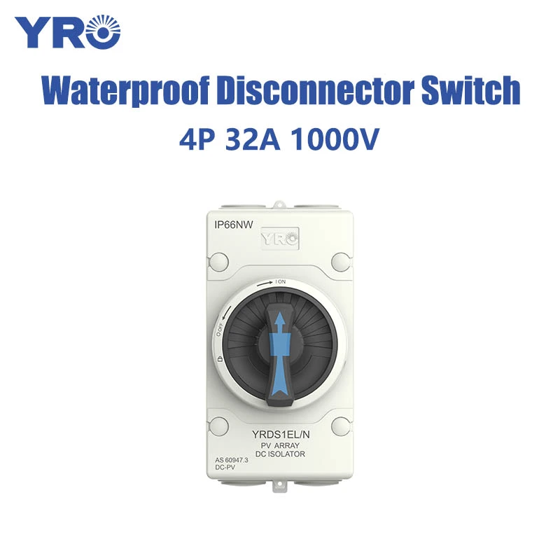 4p 32a 1000V Disconnector -schakelaar Geen bedrading