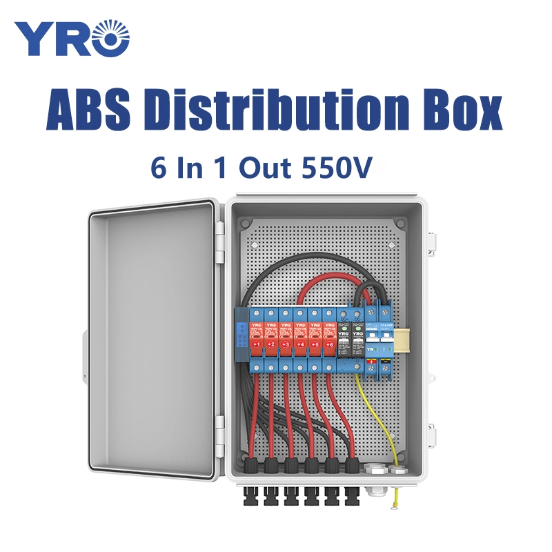6 in 1 uit 550V DC ABS -distributiebox