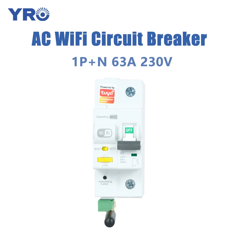 63a 1p N 230V WiFi AC -stroomonderbreker