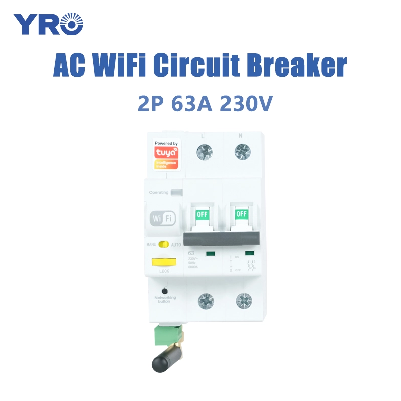 63A 2P 230V WiFi AC -stroomonderbreker